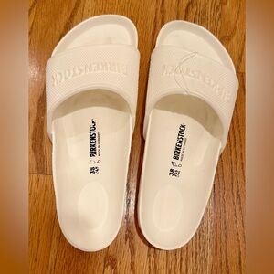 New W/ Tags | Birkenstock Barbados White EVA Slides | Women's Size 7-7.5 (EU 38)